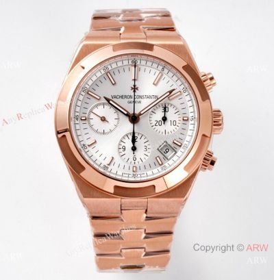 8F V2 Swiss Vacheron Constantin Overseas Chronograph Rose Gold Watch